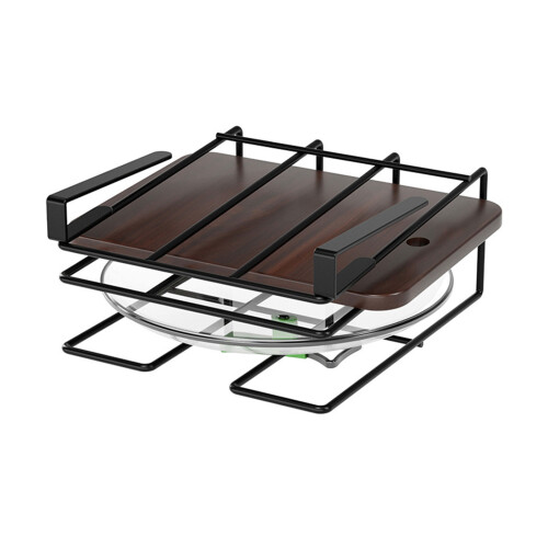 Modern Hangings Rack Under Kitchen Cabinets-Black Matt 4
