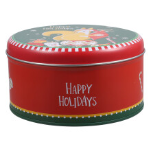 2 Stuks Rond Snoep Ijzeren Opbergdoos Voor Thuis En Kerstversiering
