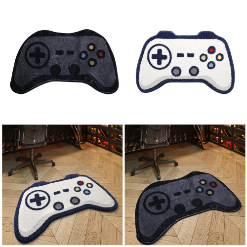 Grappige gamecontroller Badtapijt Harig-500 MM x 800 MM Zwart 2