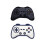 Grappige gamecontroller Badtapijt Harig-500 MM x 800 MM Zwart 2