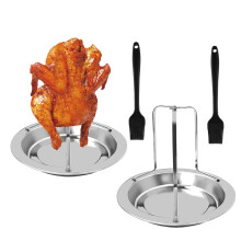Suporte para Frango Grelhado na Cerveja, Assador Vertical de Frango, Perfeito para Aventuras Culinárias ao Ar Livre, Design Compacto, Para Grelhar