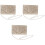 3Stk Spitzenmuster Clutch Damenhandtasche 4