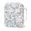 Durable Diamonds Quilted Book Bag Zippers-White and dark blue 1