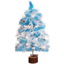 Portable Artificial Christmas Decoration, Mini Pink Christmas Tree With LED Lit Small Christmas Tree For Desk Decoration And Countertop Decoration