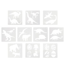 40 Dinosaurier Malvorlage Wiederverwendbarer Zeichenschablone