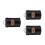 3Pcs Vintage Kitchen Canister Set with Lids Practical-Black 1