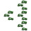 12 Pcs Small Truck Model Toy Pull Back Car For Kids 8