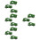 12 Pcs Small Truck Model Toy Pull Back Car For Kids 9