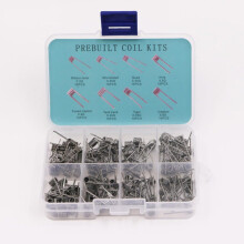 Coil Kits 120 Pcs Prebuilt Coil Kits 0.3 Ohm 0.35 Ohm 0.45 Ohm 0.5 Ohm 0.8 Ohm 8 Types Of Coils 15 Pcs Each