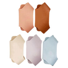 Stethoscope Name Sign Tags Leather Identification Covers 5Pcs Nurse Stethoscope Name Tag Set For Medical Professionals