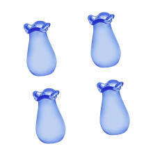 Practical Cats Whisker Organizers Glass Vase Pet Furs-Blue