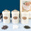 3Pcs Vintage Kitchen Canister Set with Lids-     Off  white 4