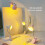 Rotatable Tiny Table Lamp 360 Degree Rotating Neck-Pink 3