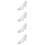 4St Kristall Transparente Glaslatschen 8