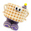 Breathable Cotton Rope Storage Bin with Handles-Yellow 1