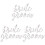 3 Sets Holz Hochzeitsstuhl Schild 2