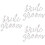 3 Sets Holz Hochzeitsstuhl Schild 6