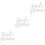 3 Sets Holz Hochzeitsstuhl Schild 5