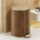 Modern Trash Can Wood Grained Texture Garbage Bin Sealed-9L 7