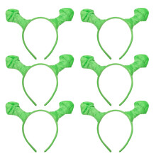 Plush Headband Set Of 6, Cute Hair Accessory, Novelty Ears For Halloween Party Birthday Book Day