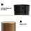 Modern Trash Can Wood Grained Texture Garbage Bin Sealed-9L 6