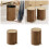 Modern Trash Can Wood Grained Texture Garbage Bin Sealed-9L 3