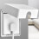 Child Friendly Self Adhesive Outlet Covers, Transparents-White 2