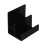 Clear Acrylic  Multilayer  Wallet  Shelf-Double Black 1