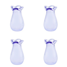 Decorative Glass Container For Cats Furs Collection Pet-Purple
