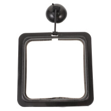 2Pcs Square Aquarium Fish Tank Feeder Floating Food Ring Black