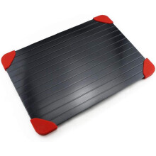 Quick Defrosting Meat Pan, Natural Heat Thawing Plate for Fast Thawing of Frozen Foods Without Electricity, Family Size Aluminium Defrosting Tray