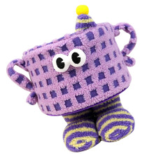 Functional Cotton Rope Storage Basket Organizers Holder-Purple