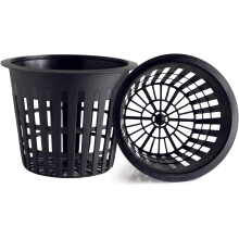 Suprimentos para cultivo hidropônico de orquídeas, vasos de rede resistentes com design de malha perfurada, borda larga para fácil manuseio, vasos