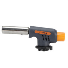 Torcia a butano professionale con accensione manuale, bruciatore per saldatura e barbecue, capacità di utilizzo inverso a 360, dimensione della