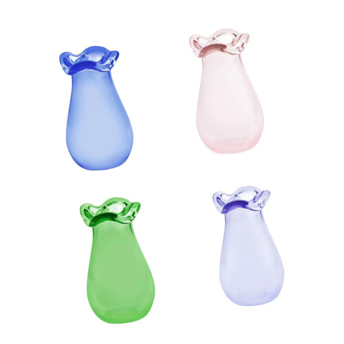 Récipient en verre décoratif élégant-Pack de couleurs mélangées