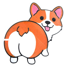 Pinces à sac de collations, conception-Cul de Corgi multicolore