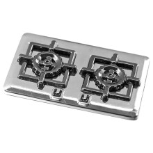 2Stk Silber Gasherd Spielzeug Aus Zinklegierung Für Mini Kinder