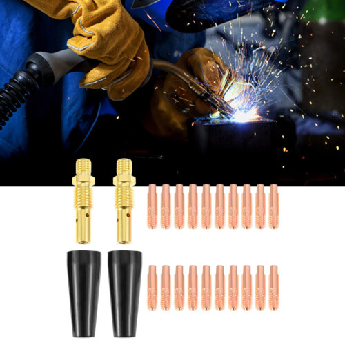 Professional Grade Welding Nozzle Kit 24Pcs Copper Rubber-A 1