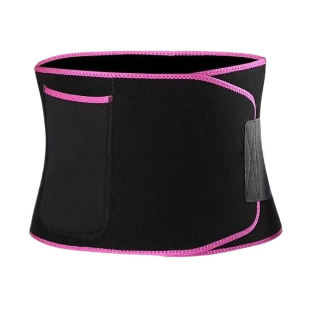 Lumbar Support Belt Adjustable 20cm Pink Back Brace Shapewear Waist Trainer Tummy Control