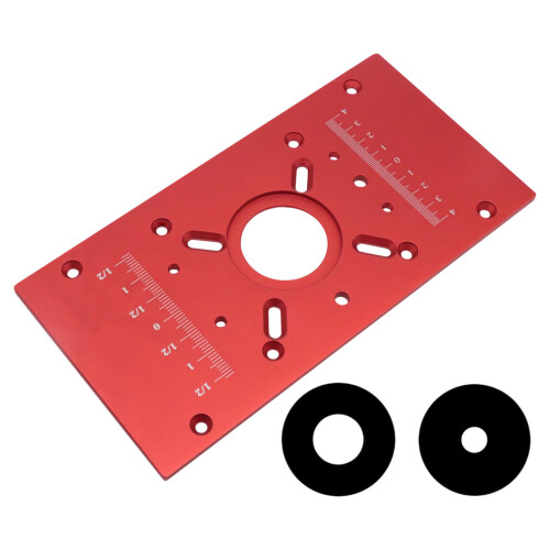 Accuracy Engineered Woodworking Lift Plate With-M8 red veneer