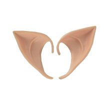 Lättanvända älvöron för maskerad, hudvänliga mjuka spetsiga öron, återanvändbara silikonälvöron för cosplay, lätta