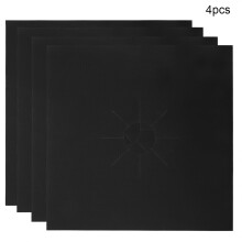 Teflon Coated Stove Protectors, Gas Stove Burner Liners Non-Stick Reusable, Double Thickness High Temperature Resisting, Corrosion Resistant Glass