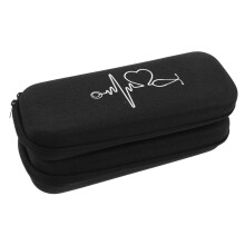 Hard EVA Stethoscope Storage Case 2pcs Zipper Closure Shockproof Travel Bag With Mesh Pockets For Nurses And Doctors