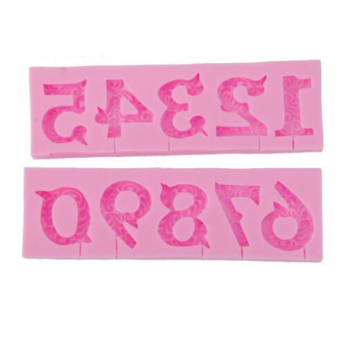 2Stk Zahl Cake Decorating Fondant Silikonform