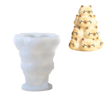 Moules à bougies en Silicone en forme de Panda, chats, pour la-9