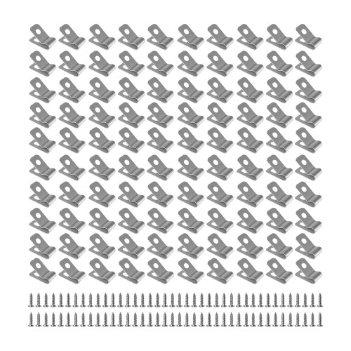 Ensemble de 100 clips de clôture en fil d'acier-Style A 1