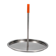 Suporte vertical para churrasco com espeto de shawarma em aço inoxidável. Resistente ao calor, garante durabilidade para suas aventuras culinárias