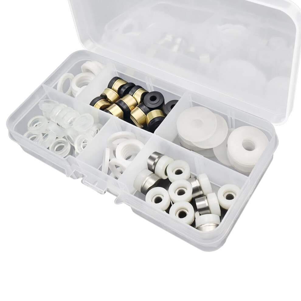 50Pcs Airless Paint Sprayer Tip 5 Silicone Metal Replacement Set 7754000665532