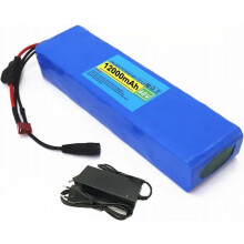 EBike Battery Pack 48V 12Ah LiIon For Electric Bicycles And Scooters 54.6V 2A Charger Included