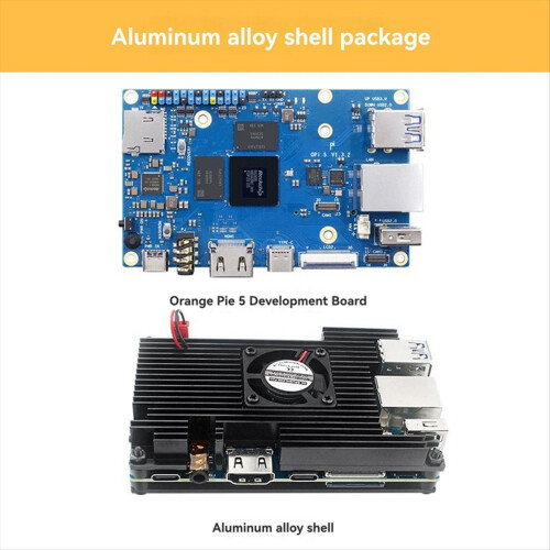 For 5 4GB RK3588S PCIE Module+Aluminum Alloy Case 2